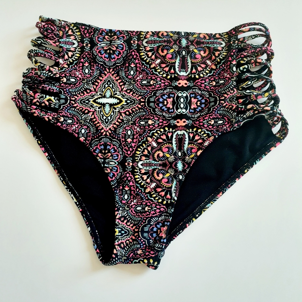 Hollister Swim Bikini Bottoms, High Waist, XS